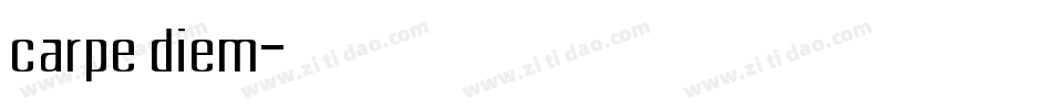 carpe diem字体转换